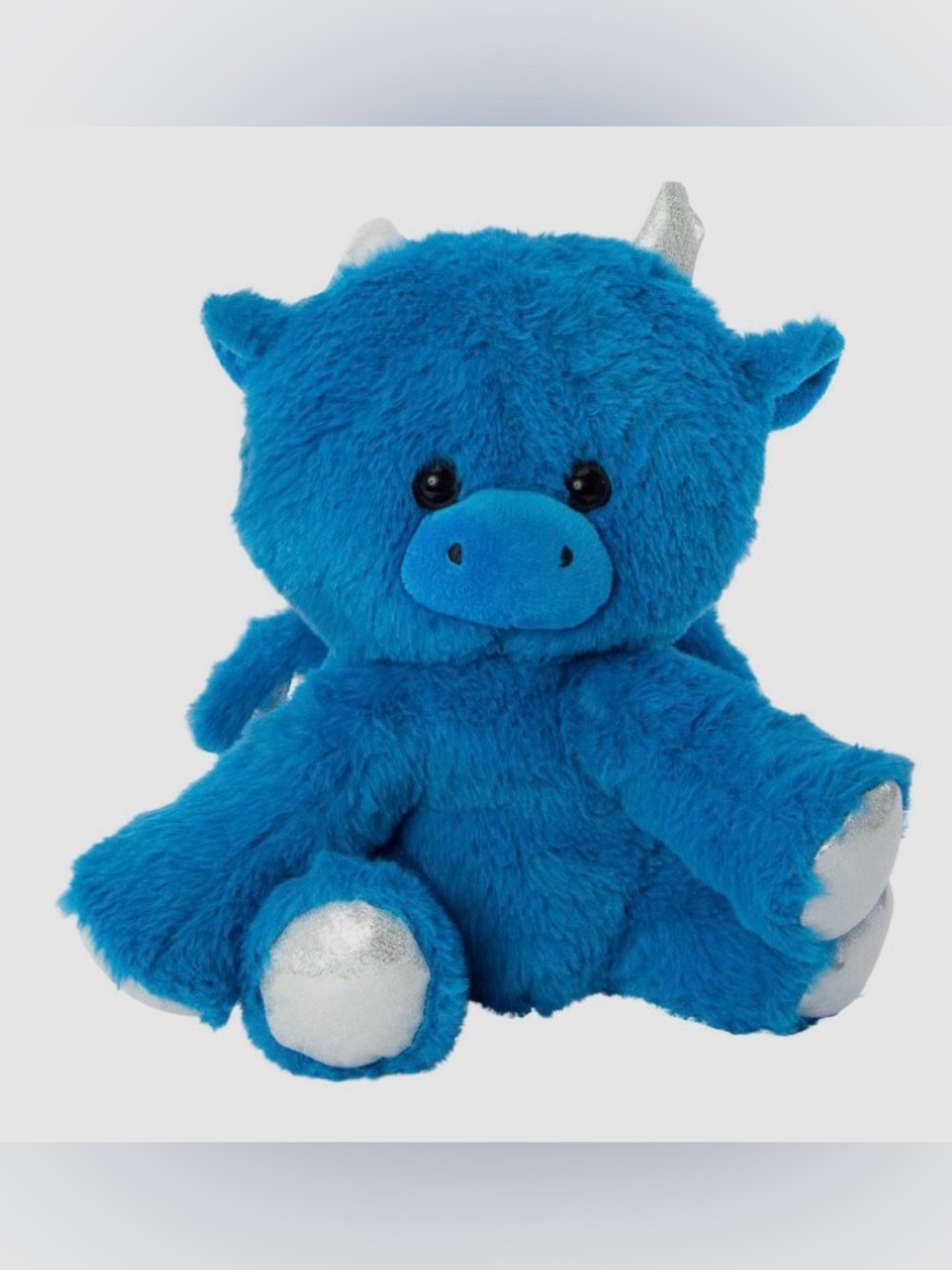 Fluffy Sitting Dragon Plush 9in